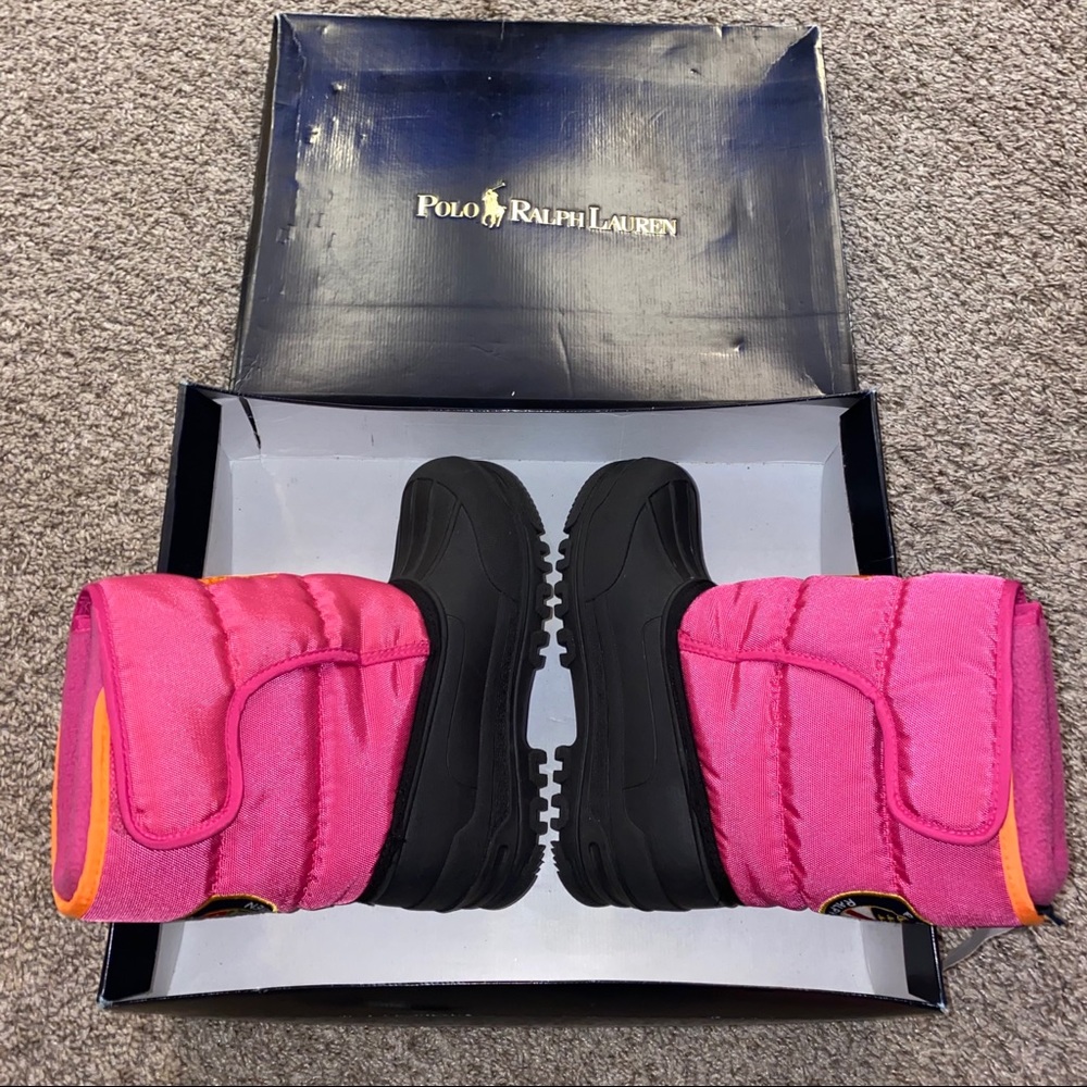 NWT Polo Ralph Lauren Girls Snow Boots • Size 1 - Picture 11 of 16